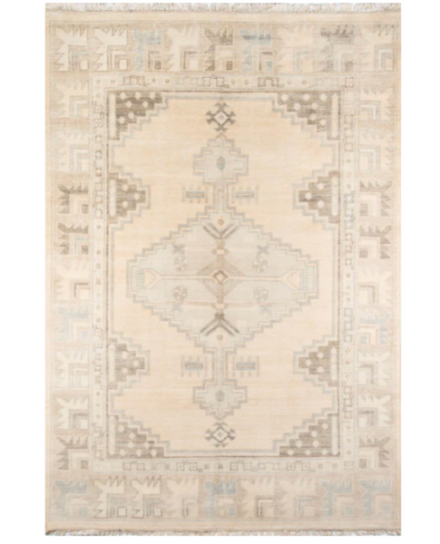 Beige Aztec Rug 7'9" x 9'9"