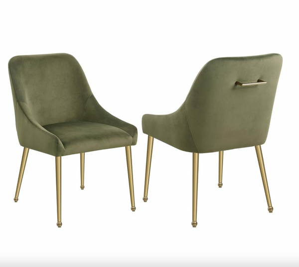 Olive Glam Dining Chair (Set of 2)