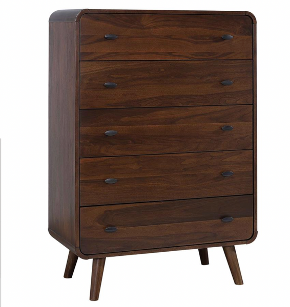 Rory 5 Drawer Chest, Walnut