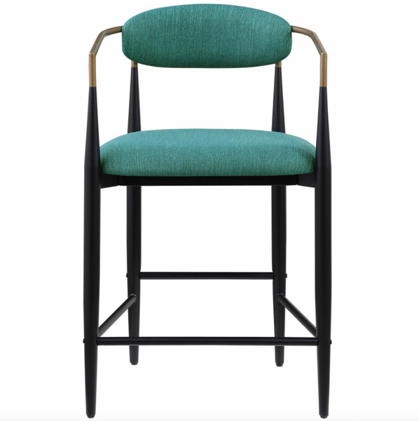 Teena Counter Stool, Green (set of 2)