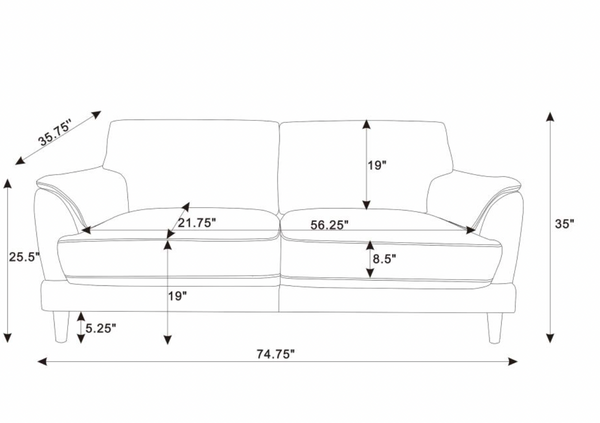 Selma Velvet Rust Sofa