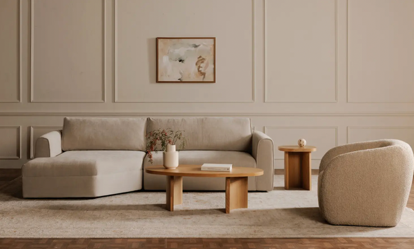 Madrid Right Sectional Cool Beige