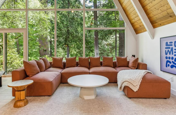 Jenna 4 Piece Sectional, Terracotta