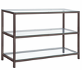 Nickel and glass shelf