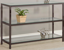 Nickel and glass shelf
