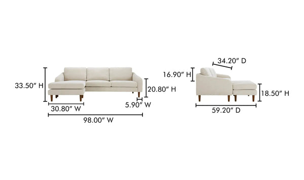 Quinn Sectional Oatmeal