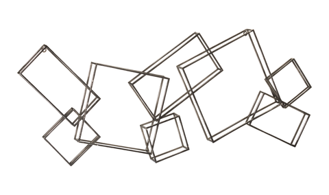 Squares Wall Décor Black