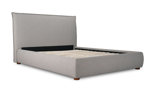 Luna King Bed, Greystone