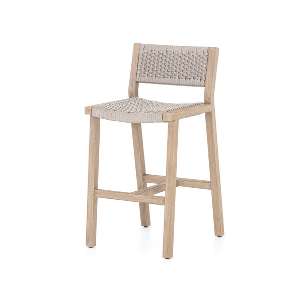 Delano Outdoor Bar + Counter Stool (Washed Brown)