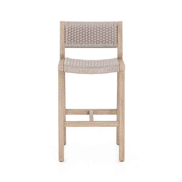 Delano Outdoor Bar + Counter Stool (Washed Brown)