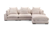 Cream Plunge Sectional Sofa 4 Piece