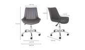 Mack Grey Swivel Office Chair