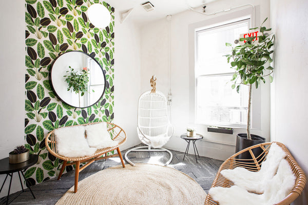 Round Black Mirror 35"