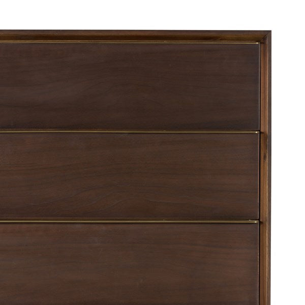 Morne 5 Drawer Dresser, Walnut