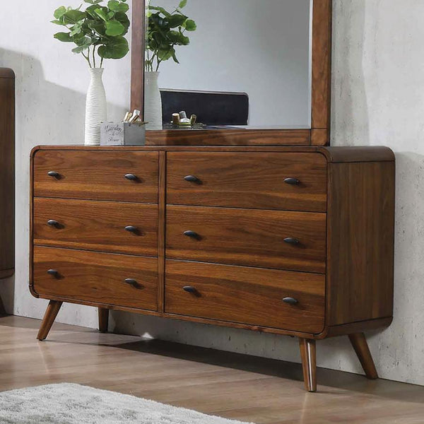 Rory 6 Drawer Dresser, Walnut