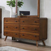 Rory 6 Drawer Dresser, Walnut