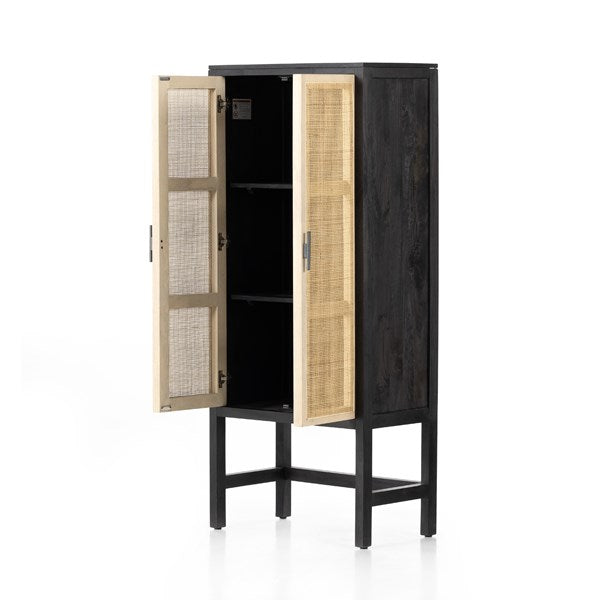 Caprese Narrow Cabinet - Black wash