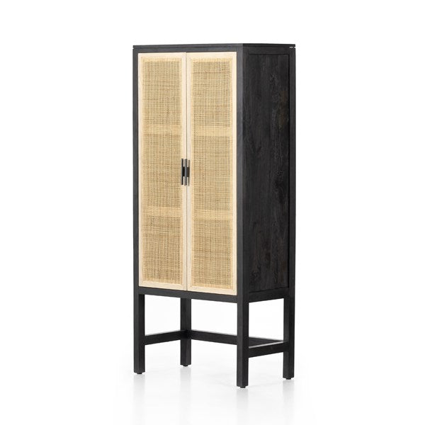 Caprese Narrow Cabinet - Black wash