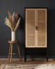 Caprese Narrow Cabinet - Black wash