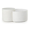 Constantine Textured White Nesting Tables