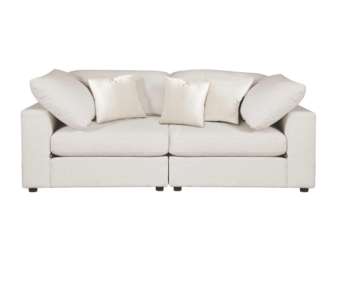 Juno 2 Piece Sectional, Cream