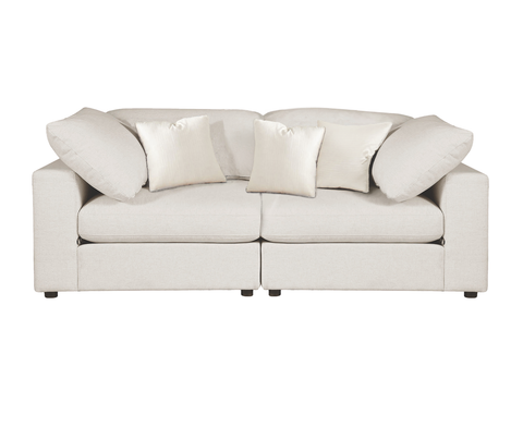 Juno 2 Piece Sectional, Cream