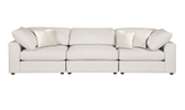 Juno 3 Piece Sectional, Cream