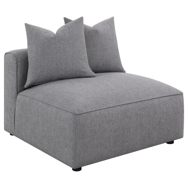 Jenna 3 Piece Sectional, Grey