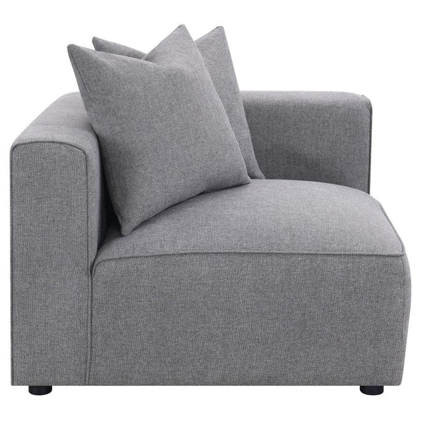 Jenna 4 Piece Sectional, Grey