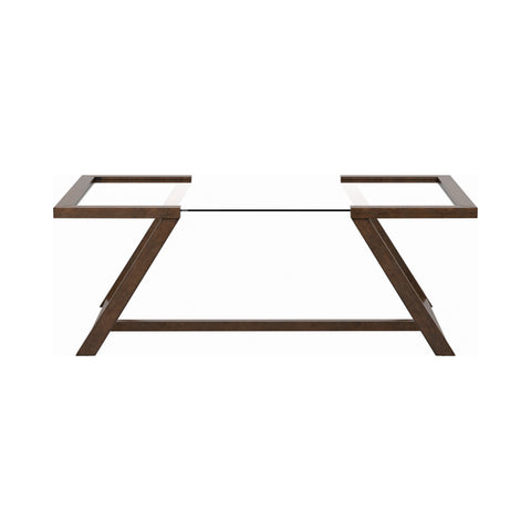 Wood and Glass Coffee Table
