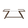Wood and Glass Coffee Table