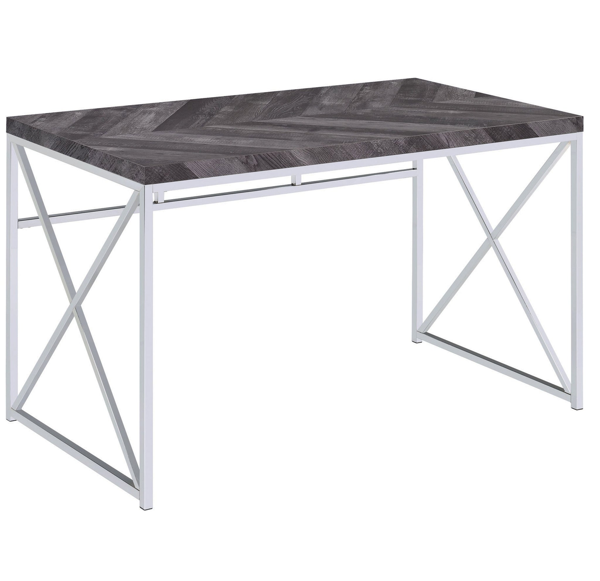 Grey Herringbone Desk