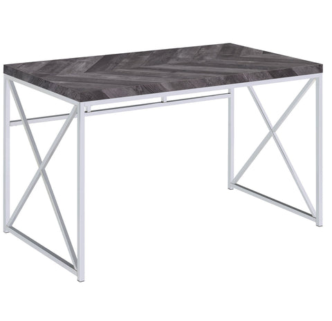 Grey Herringbone Desk