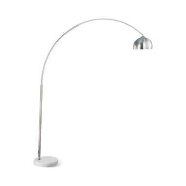 Chrome Arch Floor Lamp w/ Marble Base