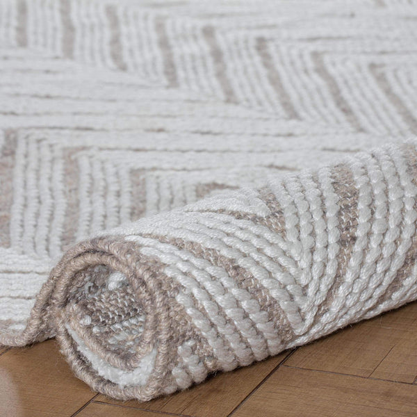 Hand Spun Chevron Rug 8' x 10'