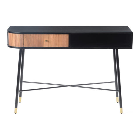 W.E Black Bezier Console Table