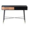 W.E Black Bezier Console Table