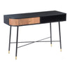 W.E Black Bezier Console Table