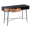 W.E Black Bezier Console Table