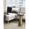 Granite And Gold Side Table
