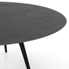 Trula Round Coffee Table-Rubbed Black