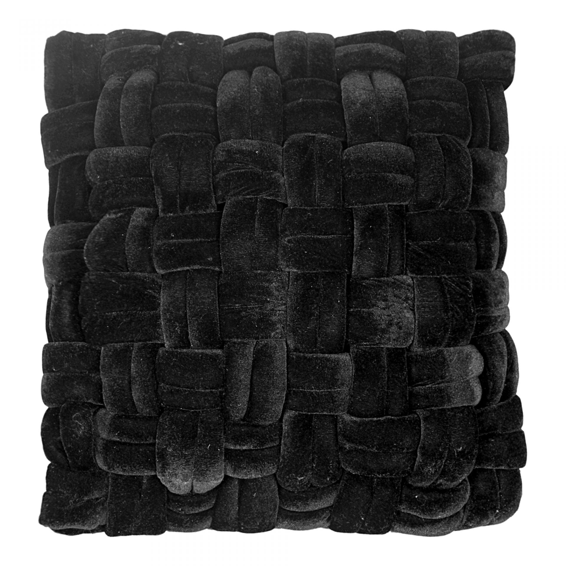 PJ Velvet Pillow, Black