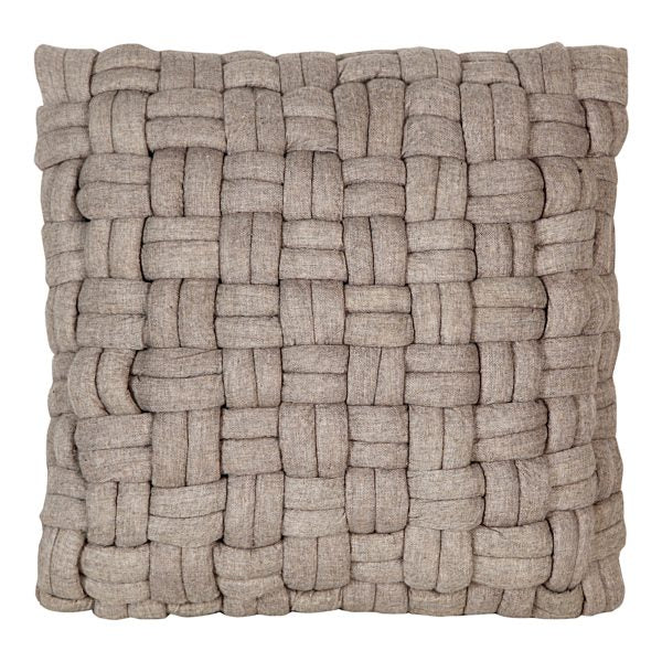Bronya Wool Pillow, Cappuccino