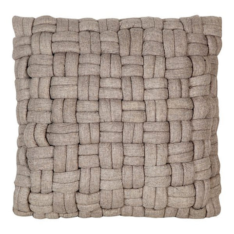 Bronya Wool Pillow, Cappuccino