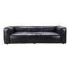 Darkstar Black Leather Sofa