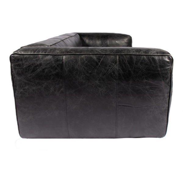 Darkstar Black Leather Sofa
