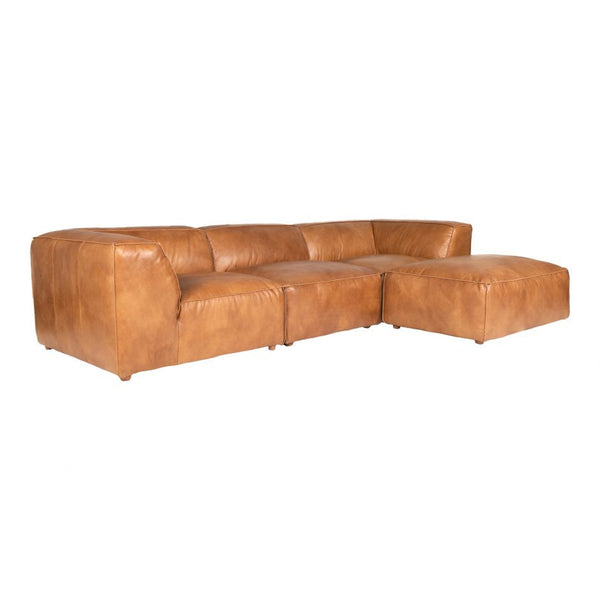 Sergio 3 Piece Sectional, Tan
