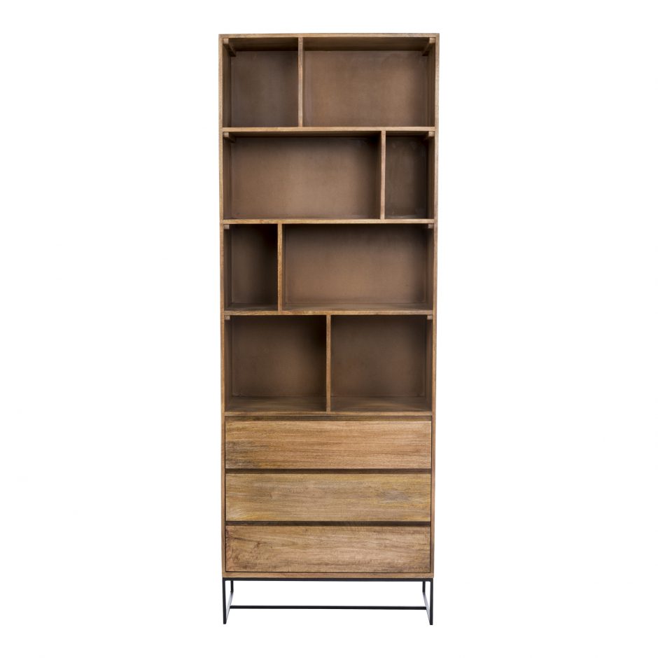 Acacia Shelf With Drawers