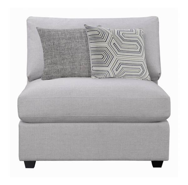 Cambria 5 Piece Sectional, Light Grey