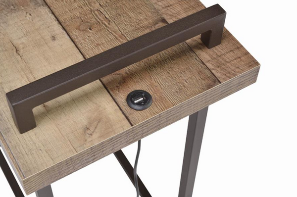 Weathered Pine Accent Table